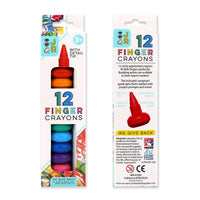 Bright Stripes iHeartArt Jr 12 Finger Crayons