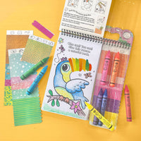 Bright Stripes iHeartArt Jr Art on the Go! Safari Collage