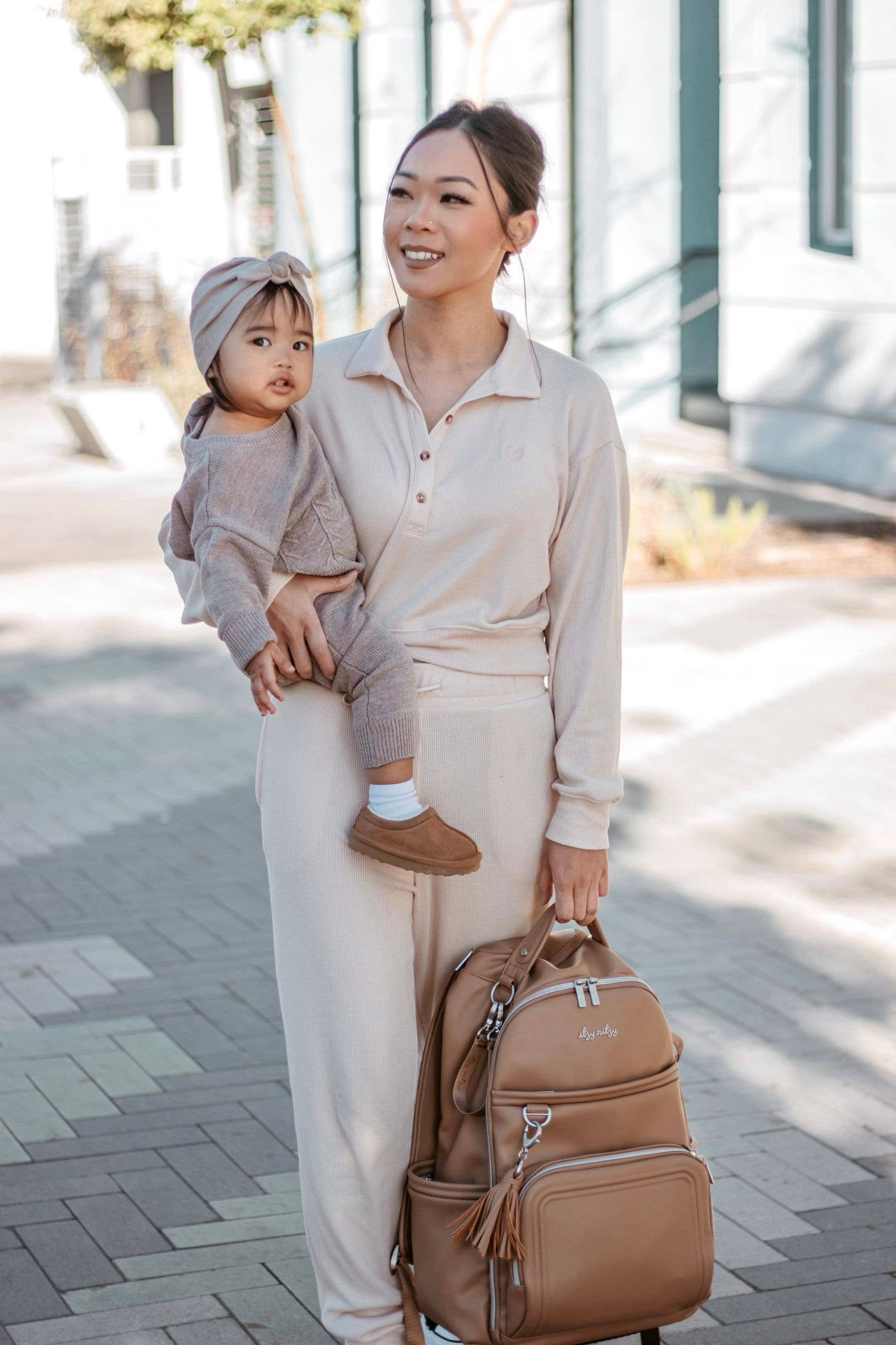 Itzy Ritzy Chai Latte Boss Plus™ Backpack Diaper Bag
