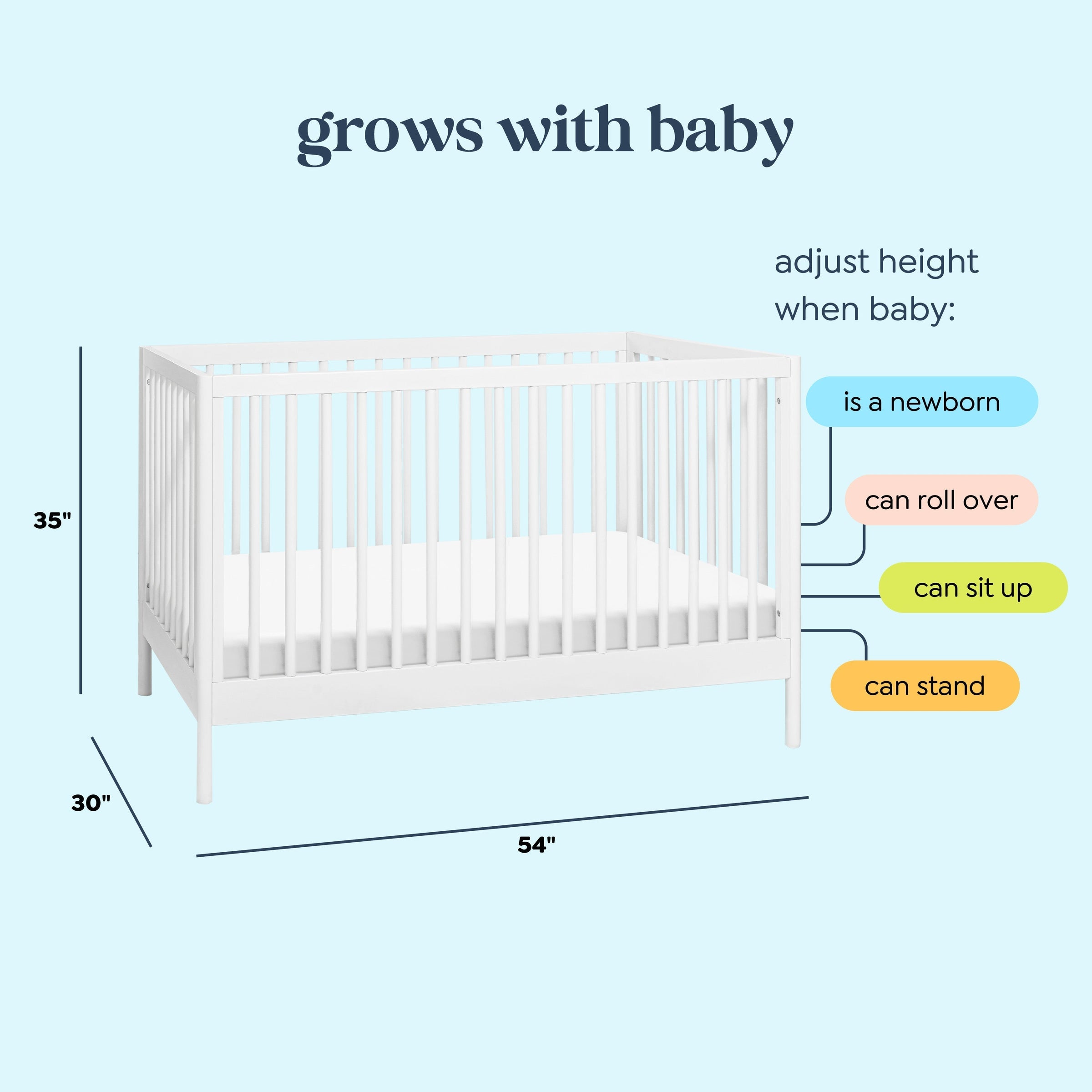 DaVinci Birdie 3-in-1 Convertible Crib