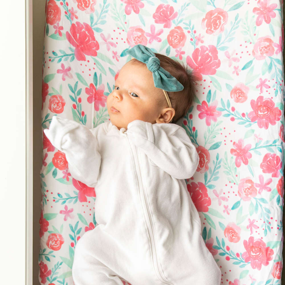 Copper Pearl Premium Knit Diaper Changing Pad Cover | June