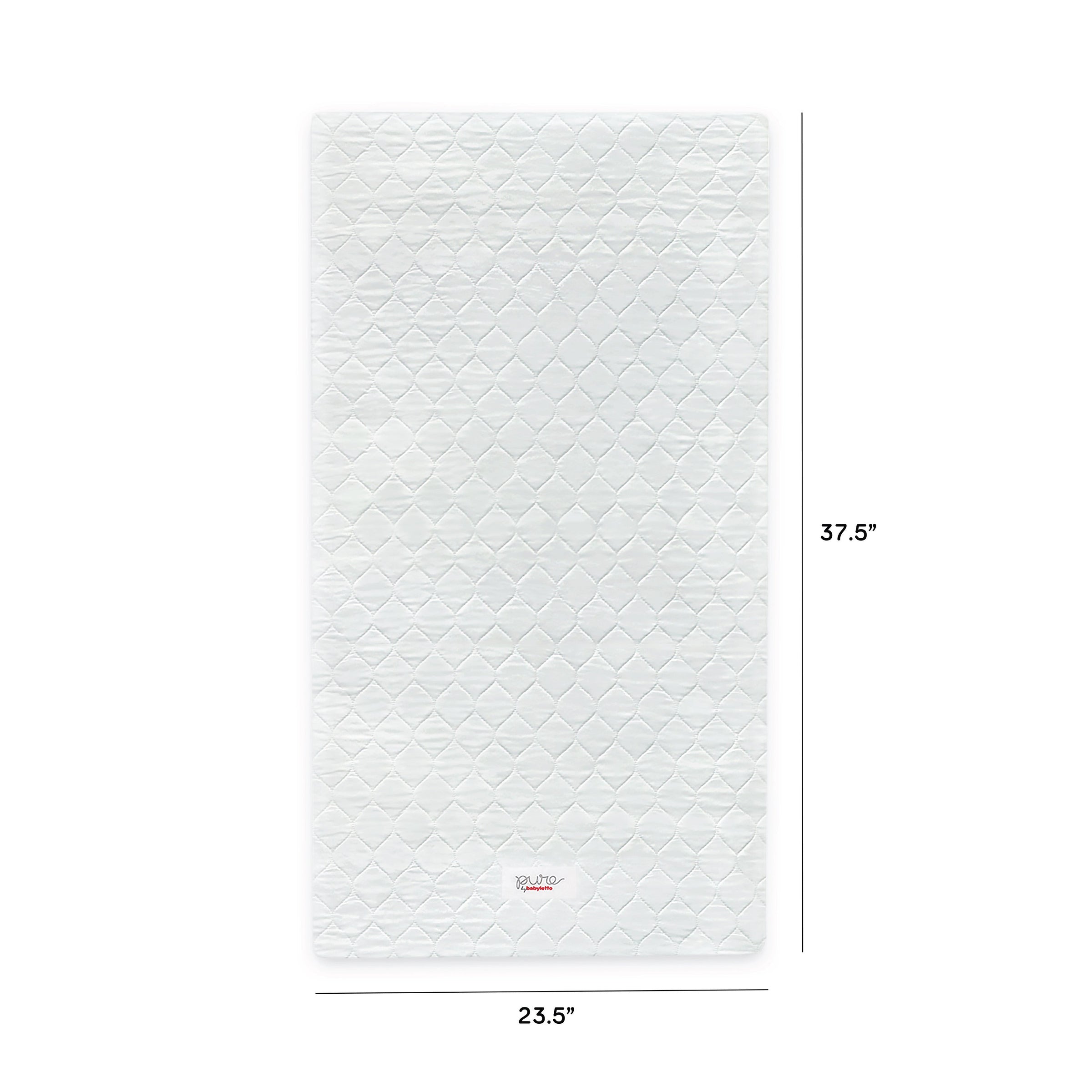M5346C,Babyletto,Pure Core Non-Toxic Mini Crib Mattress with Hybrid Cover