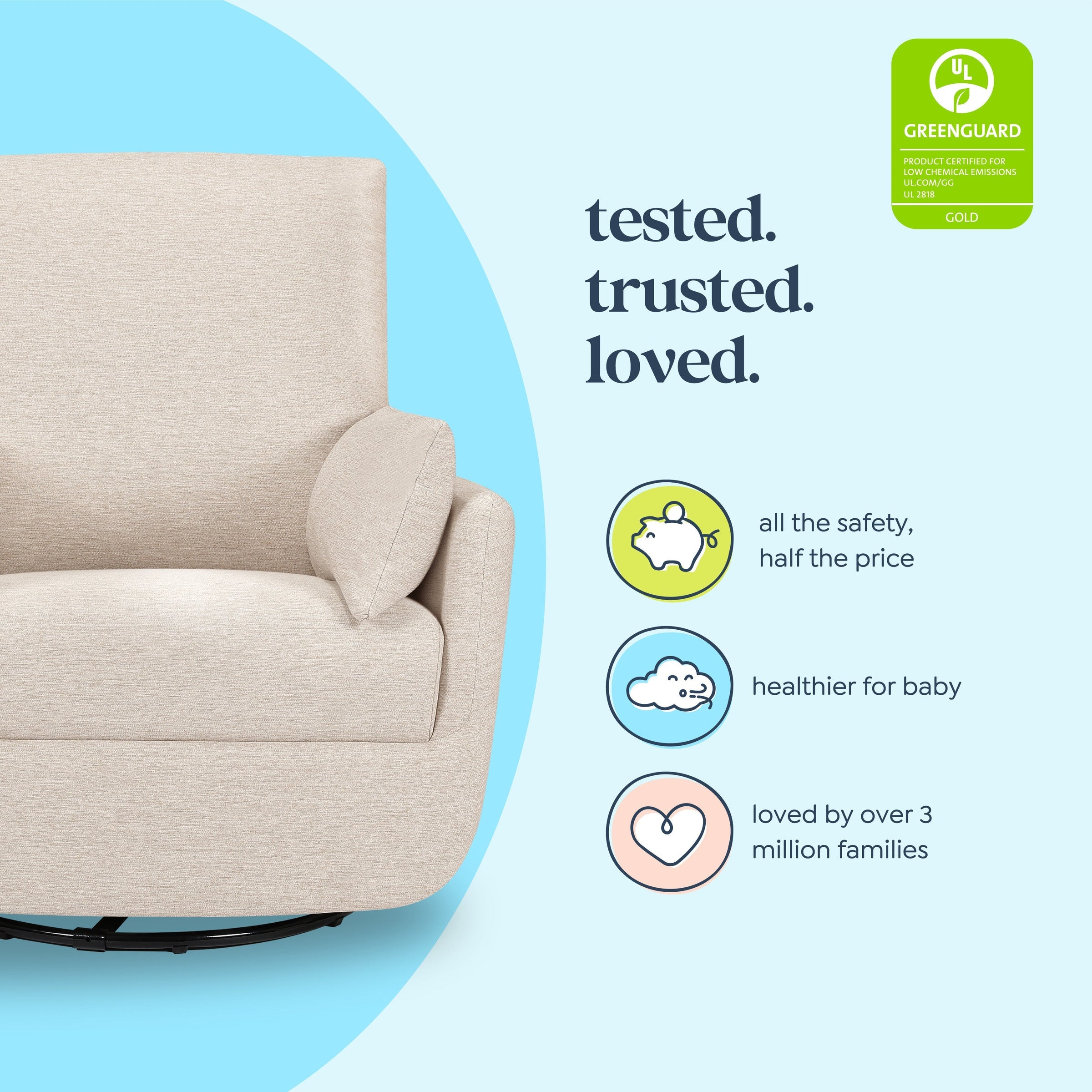 DaVinci Juno Swivel Glider