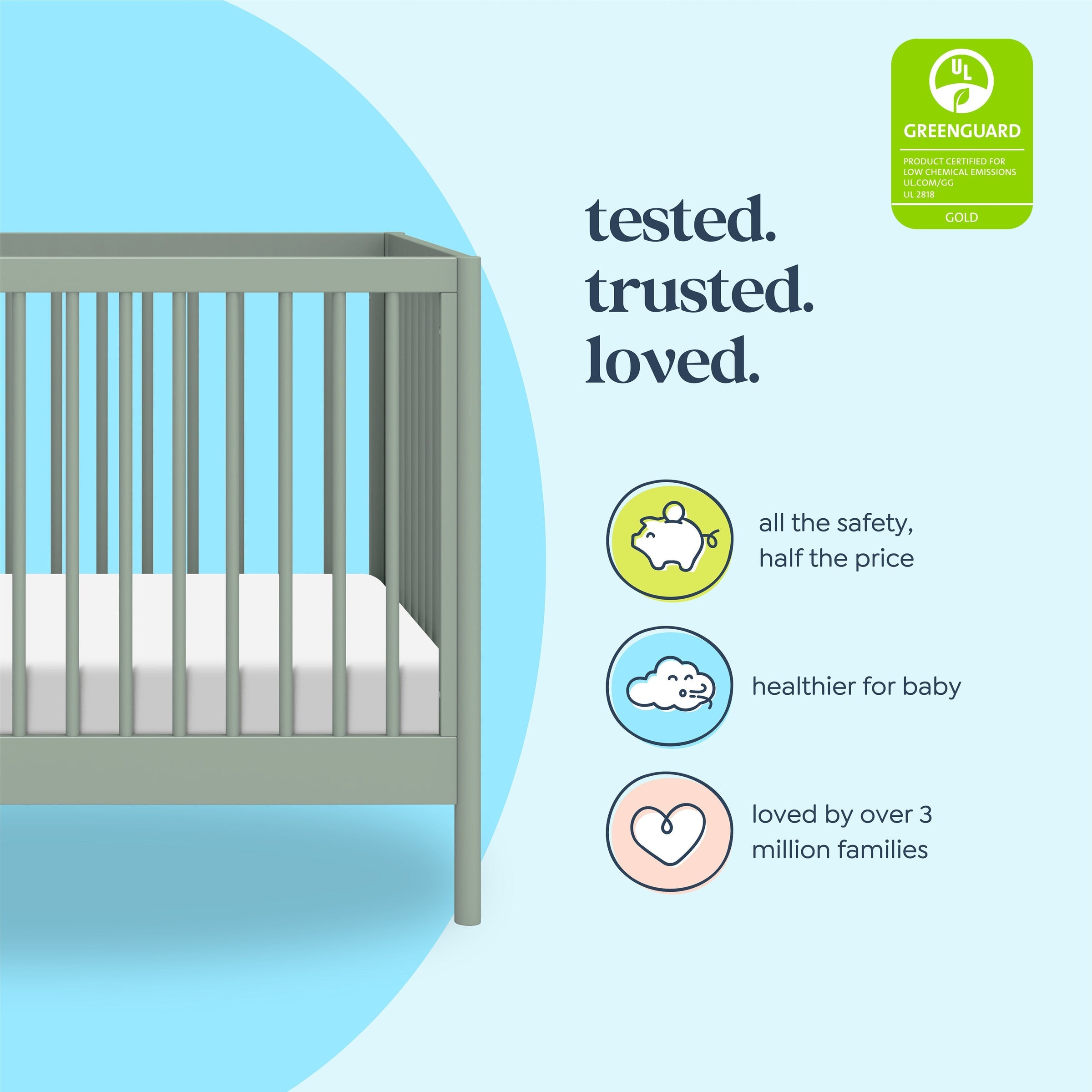 DaVinci Birdie 3-in-1 Convertible Crib