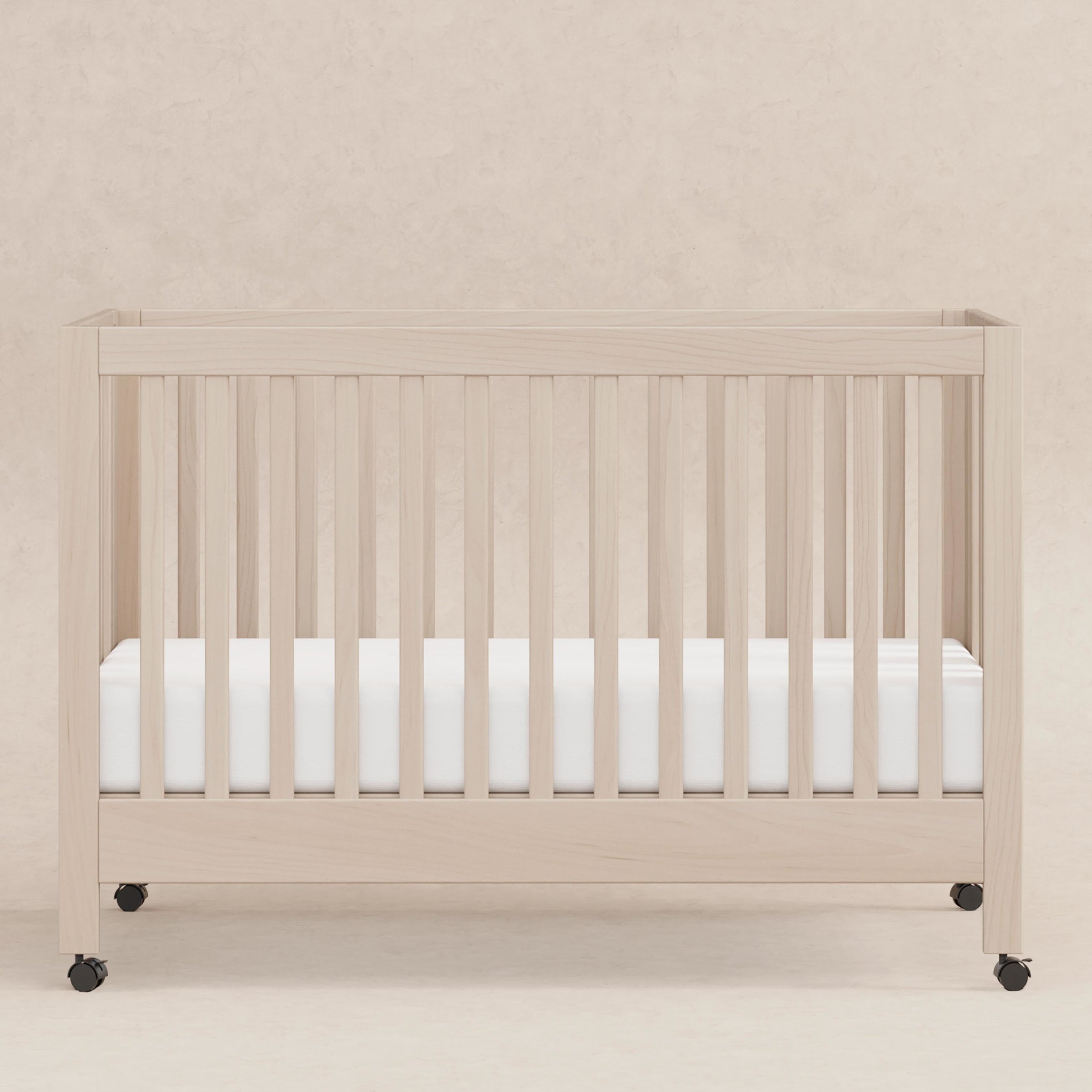Babyletto Maki Portable Folding Crib with Toddler Bed Conversion Kit
