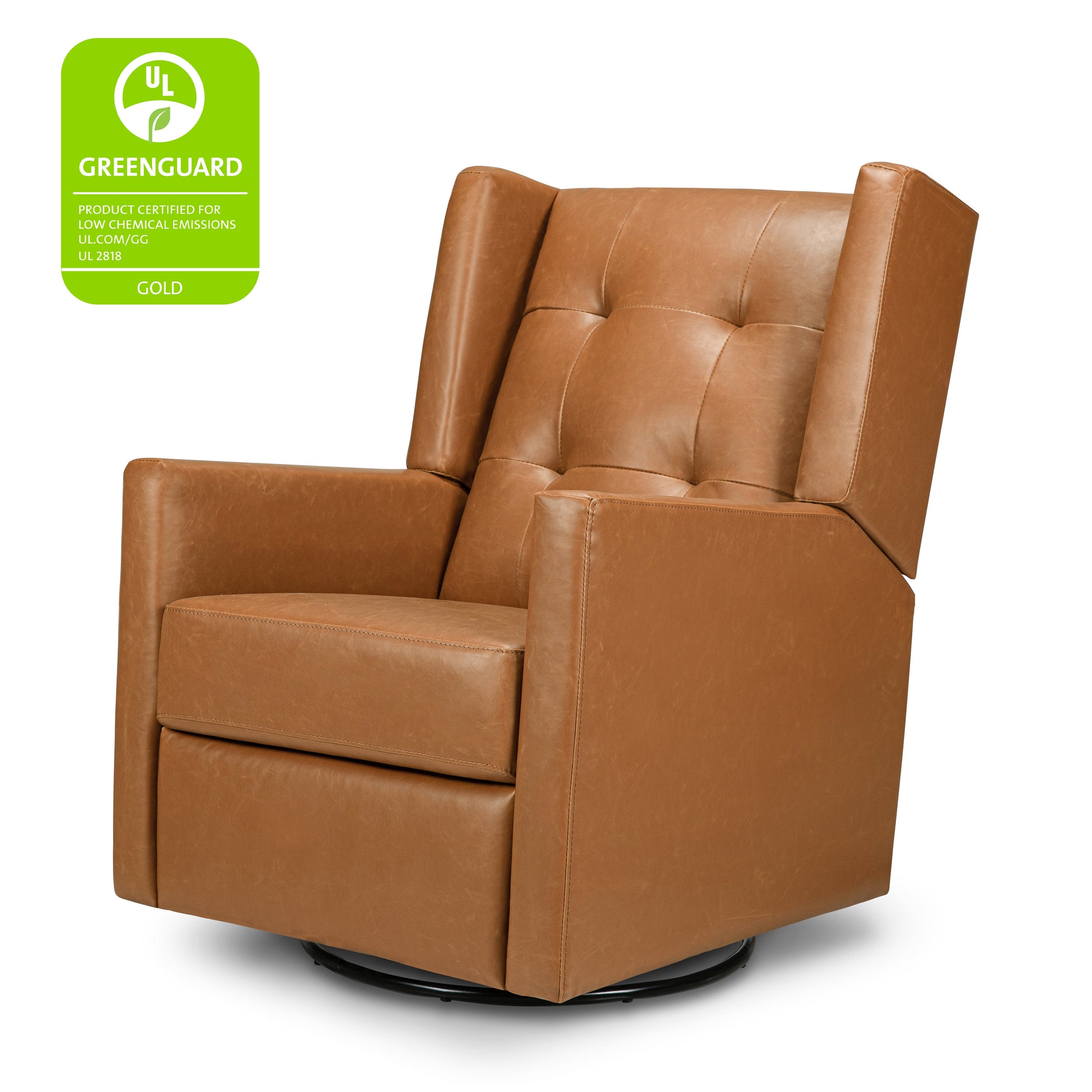 DaVinci Maddox Recliner and Swivel Glider in Vegan Leather