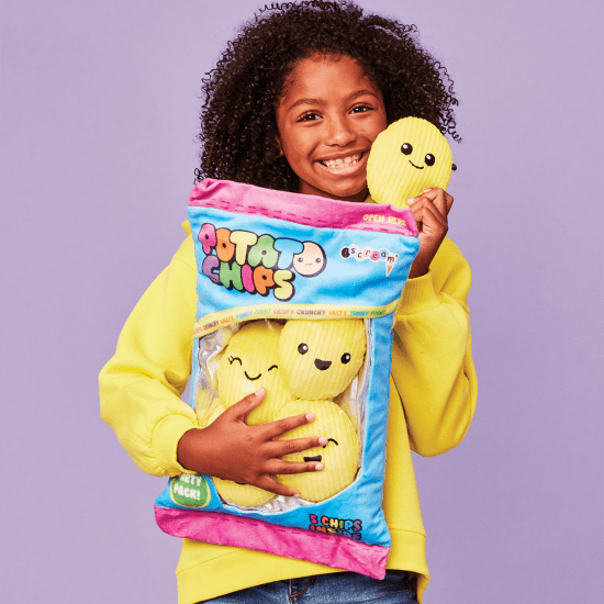 Iscream Potato Chips 3D Fleece Pillow