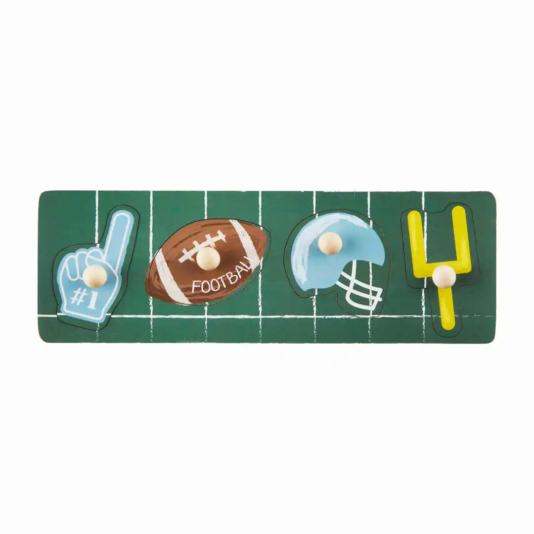 Mud Pie Football Wood Knob Puzzle