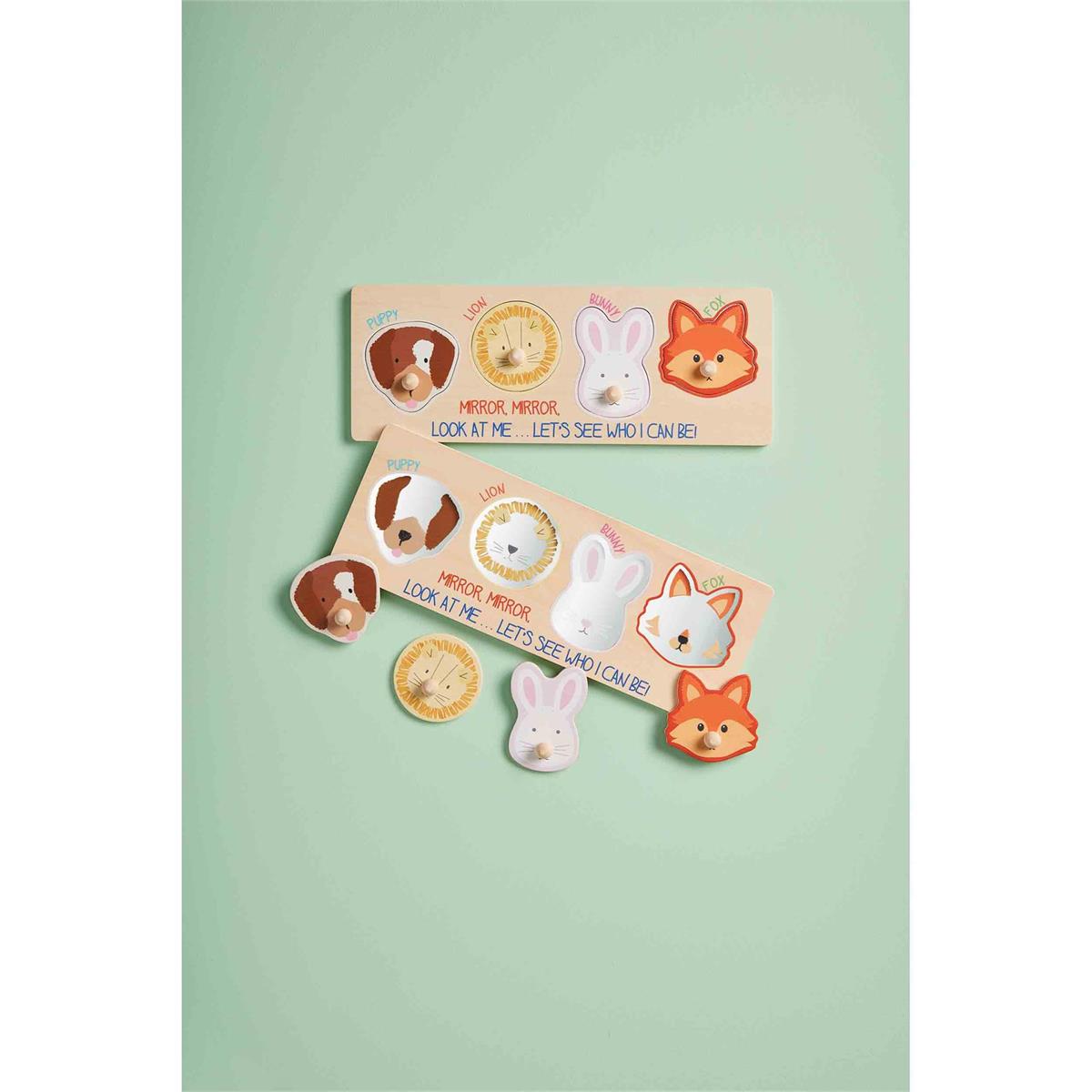 Mud Pie Wood Animal Mirror Puzzle