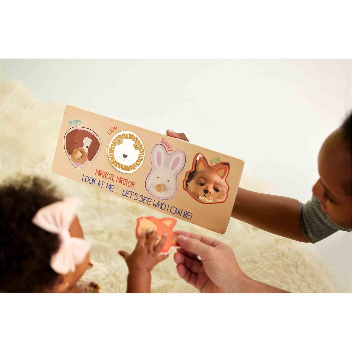 Mud Pie Wood Animal Mirror Puzzle