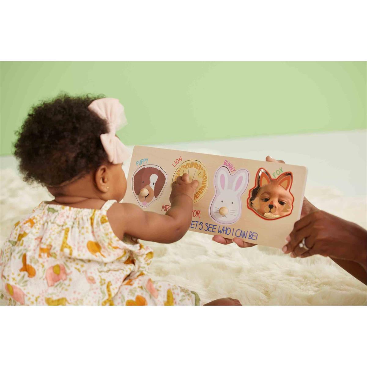 Mud Pie Wood Animal Mirror Puzzle