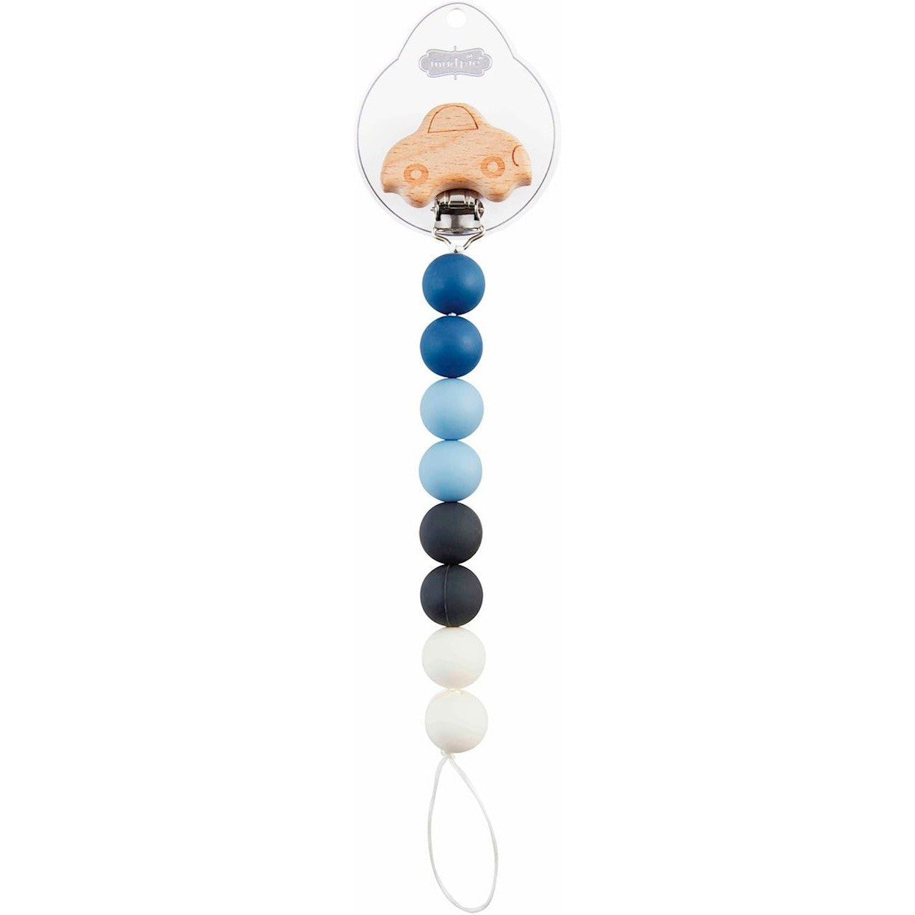 Mud Pie Car Wood & Silicone Pacy Clip