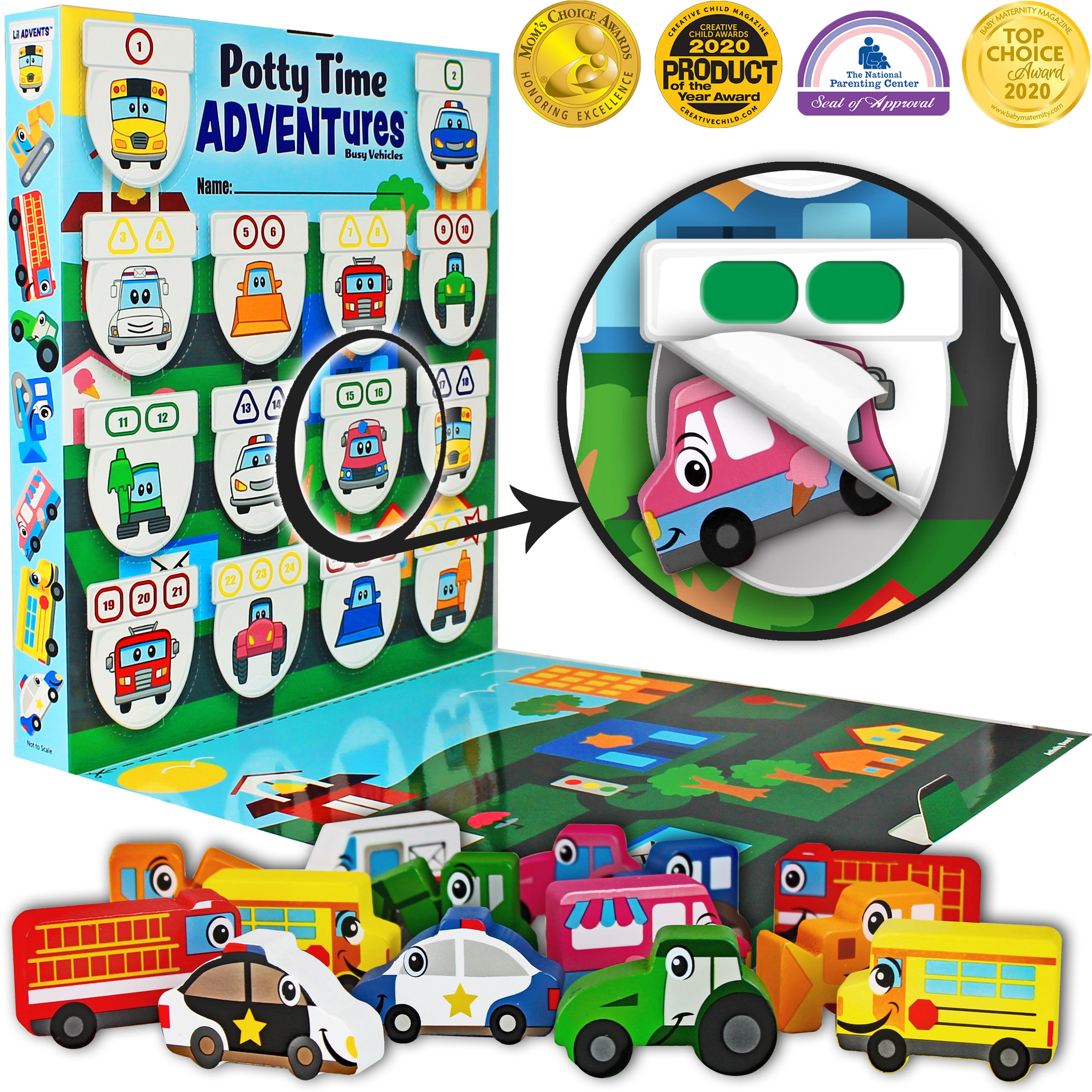 Lil Advents Potty Time Adventures Busy Vehicles