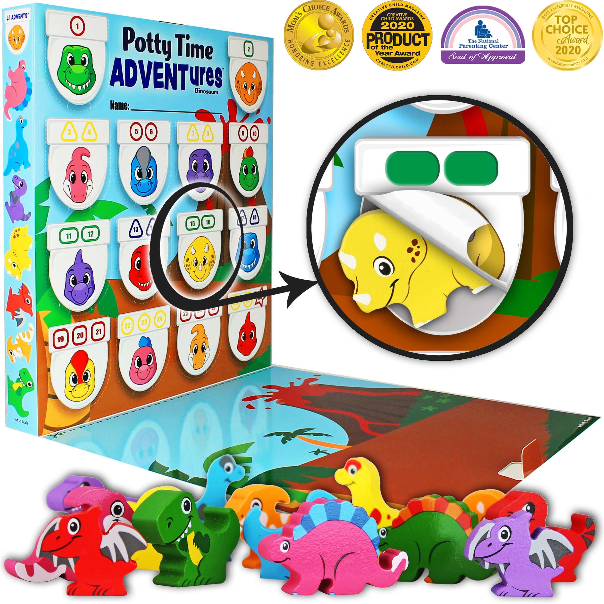 Lil Advents Potty Time Adventures Dinosaurs