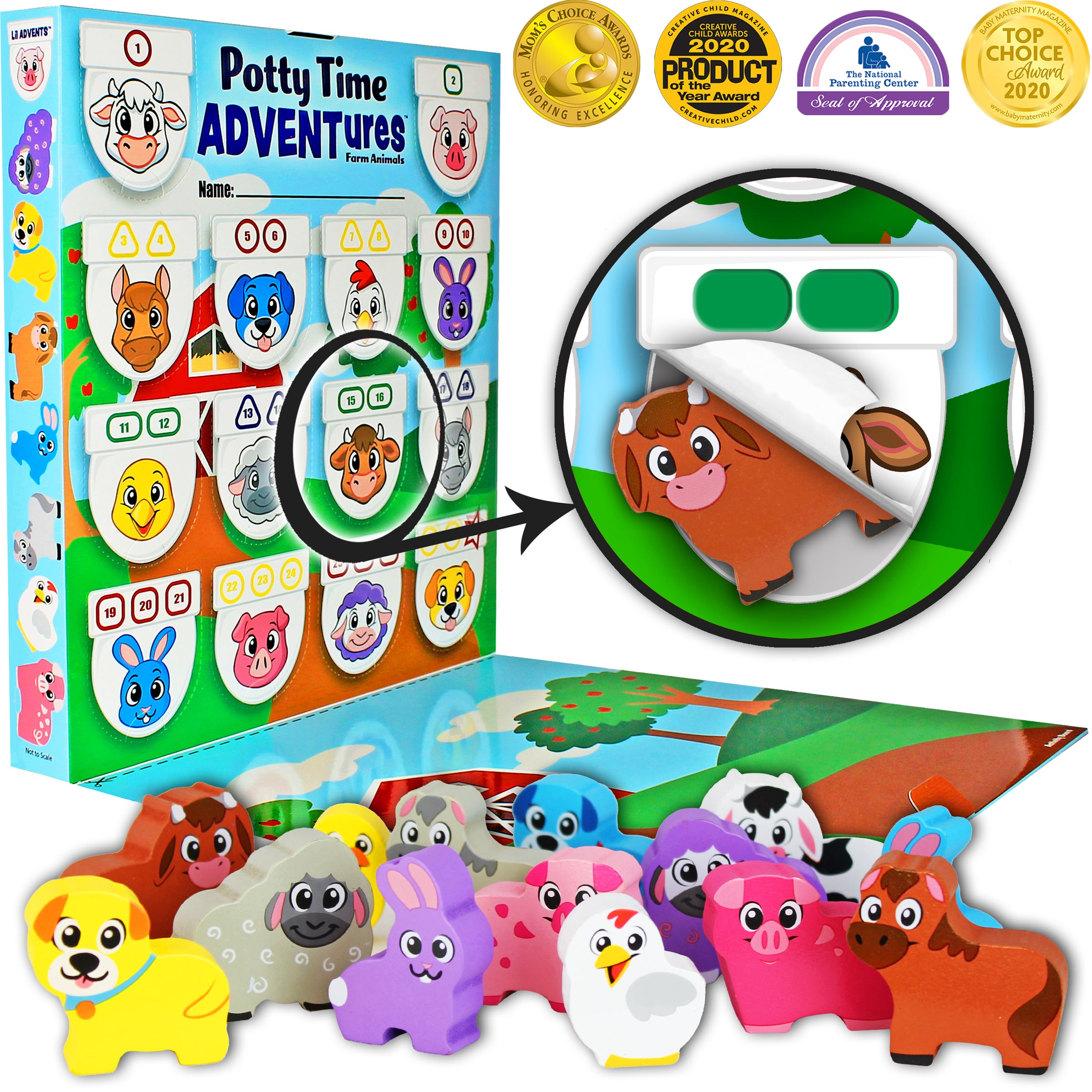Lil Advents Potty Time Adventures Farm Animals