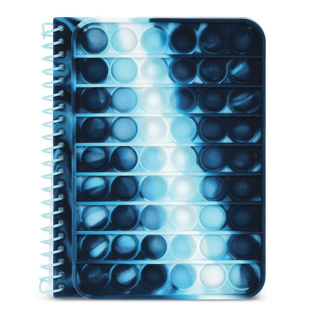 Iscream Blue Tie Dye Popper Journal