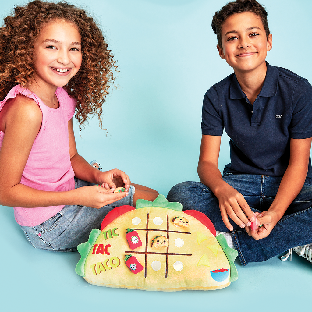 Iscream Tic Tac Taco Fleece Pillow Storkland Kids Too