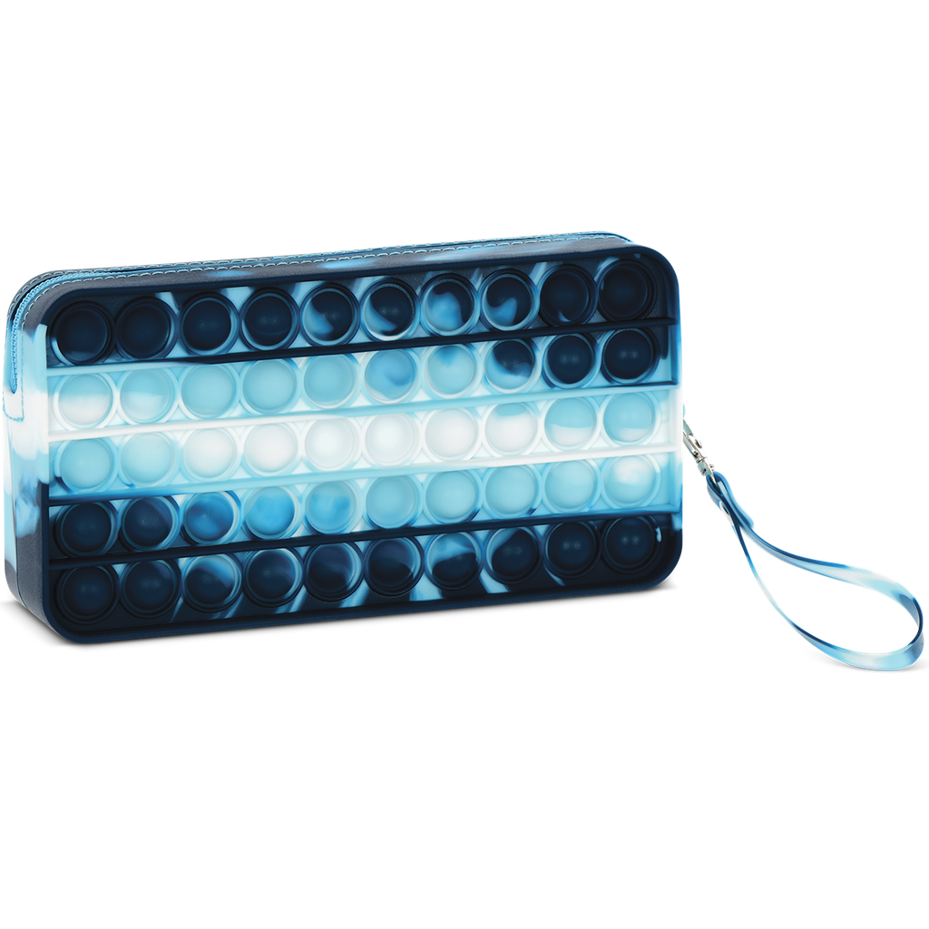 Iscream Blue Tie Dye Popper Pencil Case
