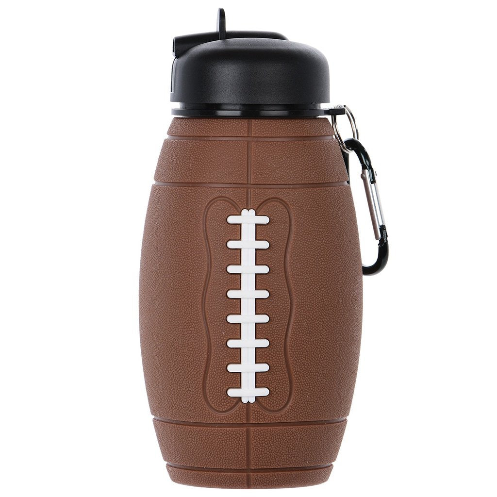 Iscream Football Collapsible Water Bottle