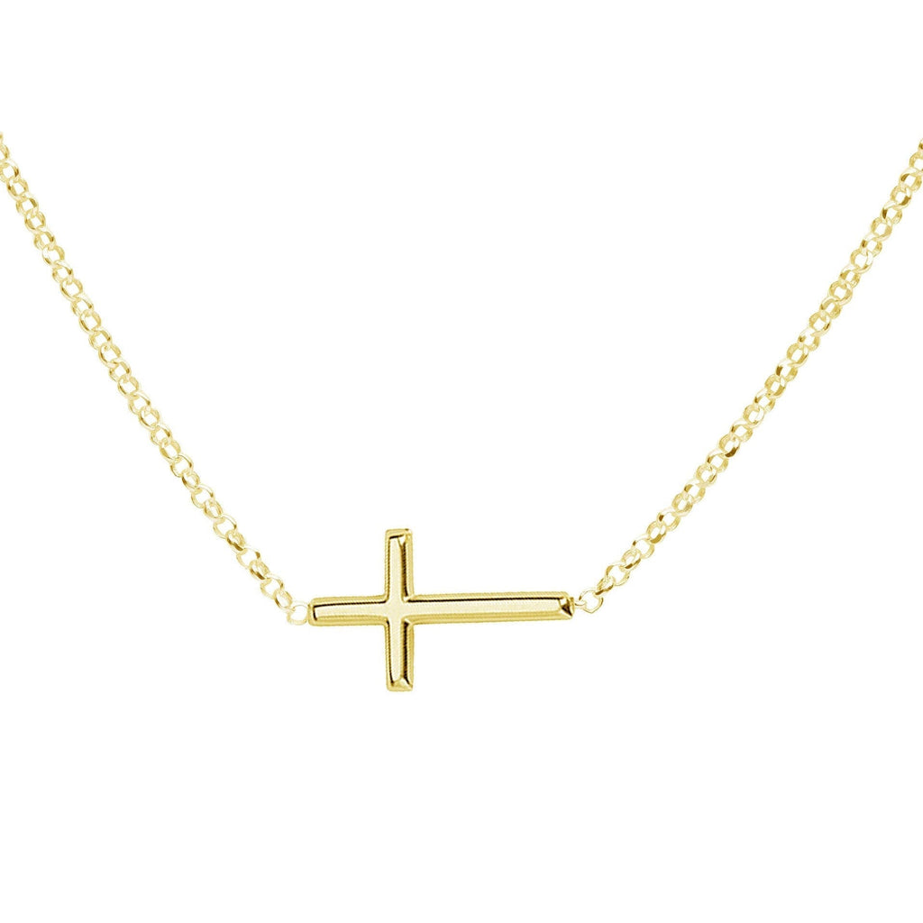 14k Gold Earrings For Women Cherished Moments Girl's 14K Gold-Plated Or 925 Sterling Silver Infinity Cross Earring With CZ And Screw Back, Metal, Cubic Zirconia Infinity Necklace Silver