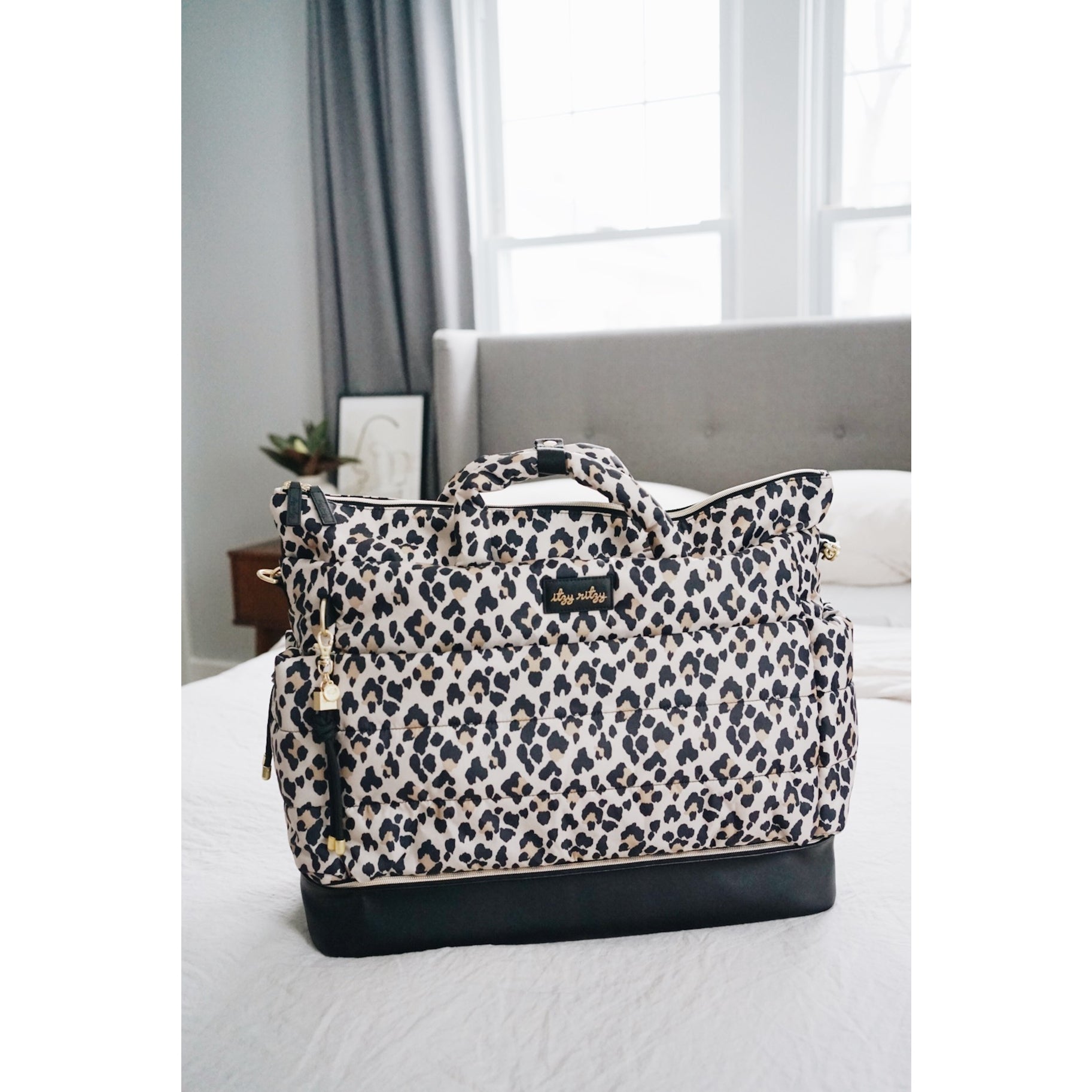 Itzy Ritzy Dream Weekender Leopard Diaper Bag