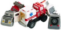 Popular Playthings Magnetic Build-A-Truck Rescue