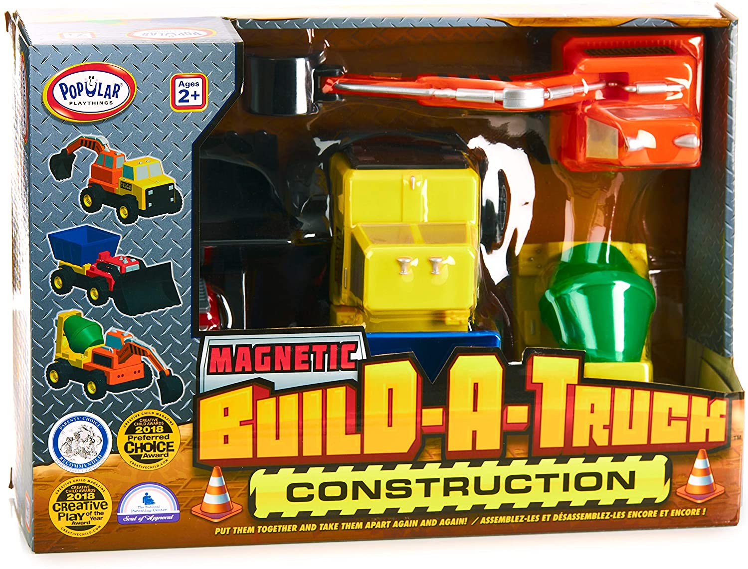 Popular Playthings Magnetic Build-A-Truck Construction
