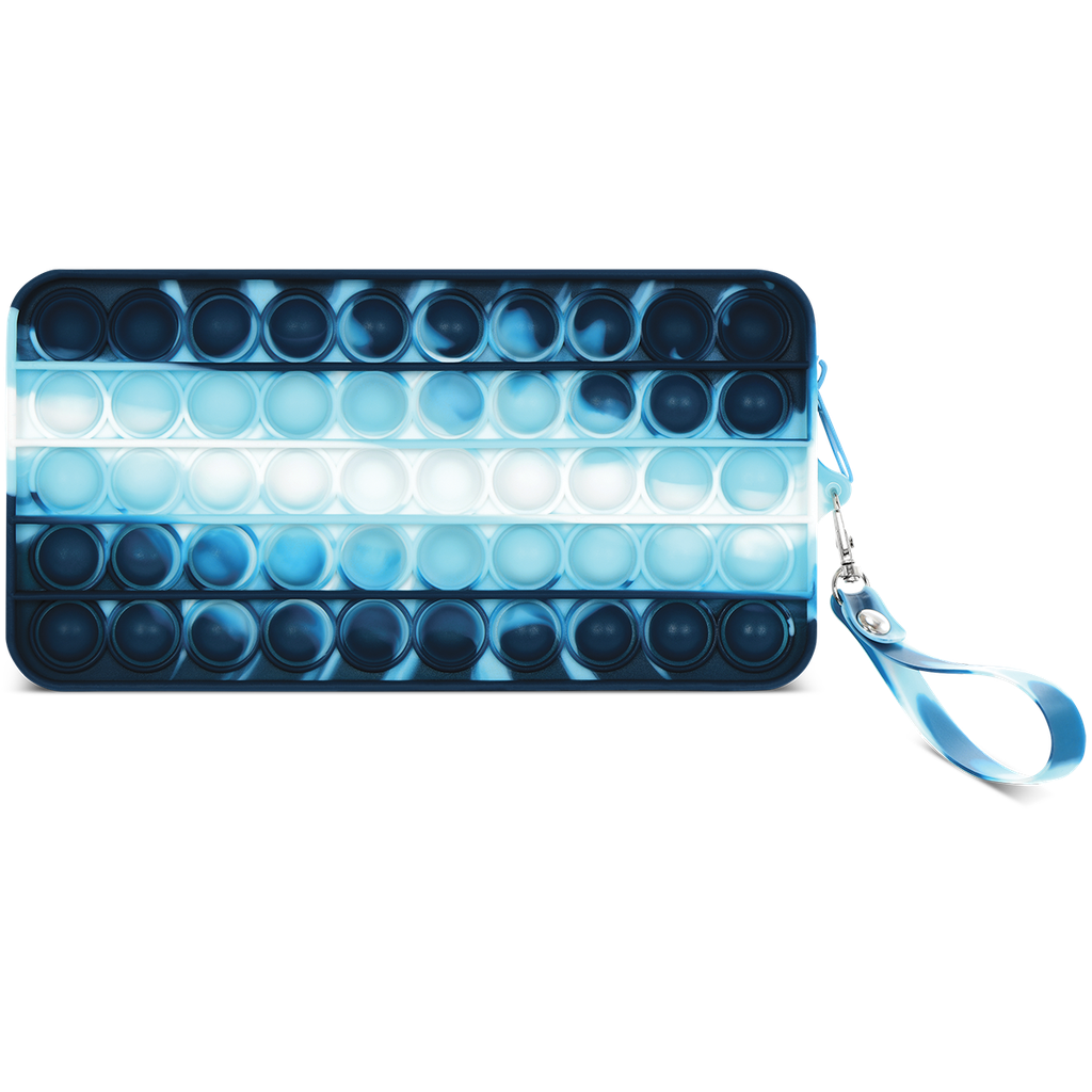 Iscream Blue Tie Dye Popper Pencil Case