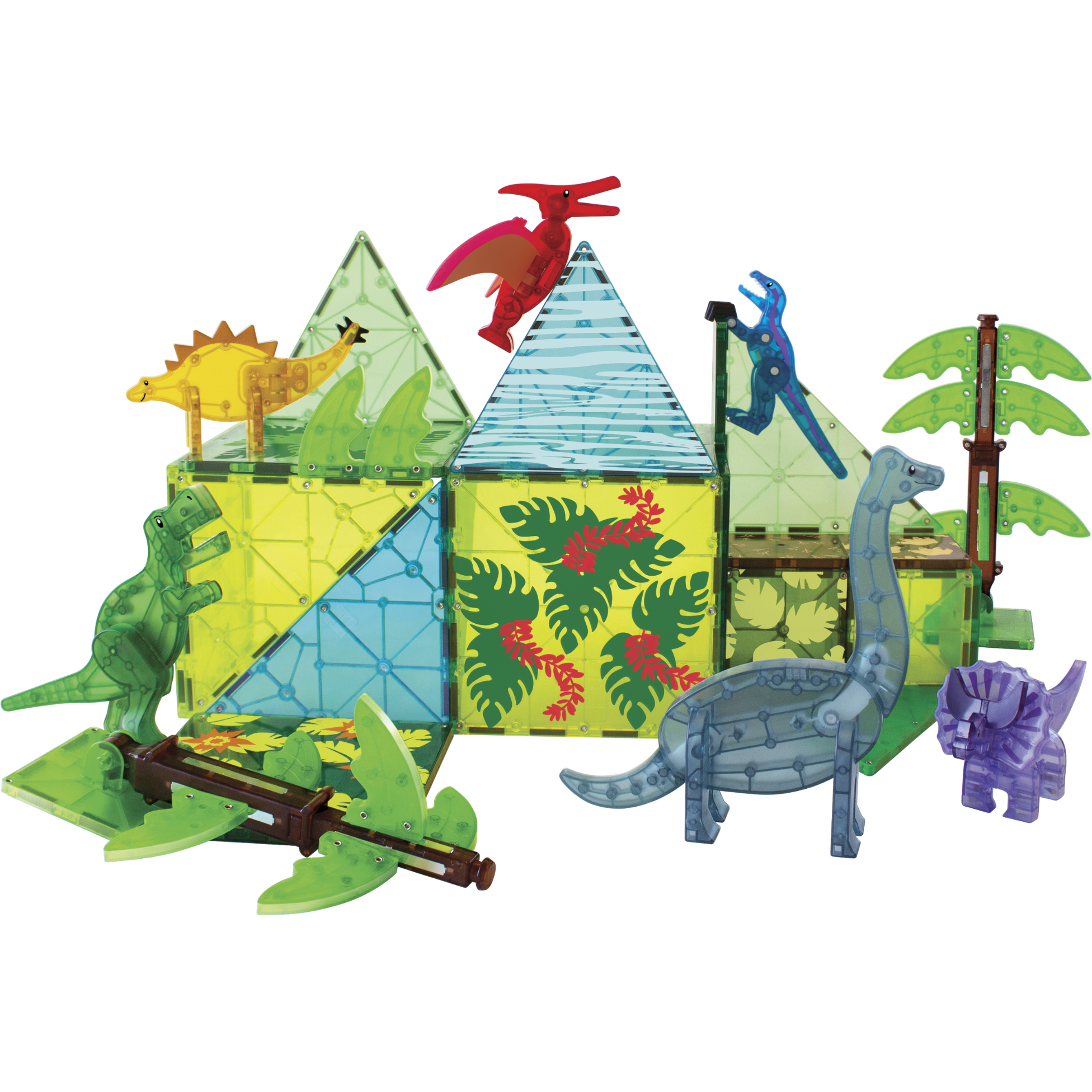 Magna-Tiles Dino World XL 50-Piece Set