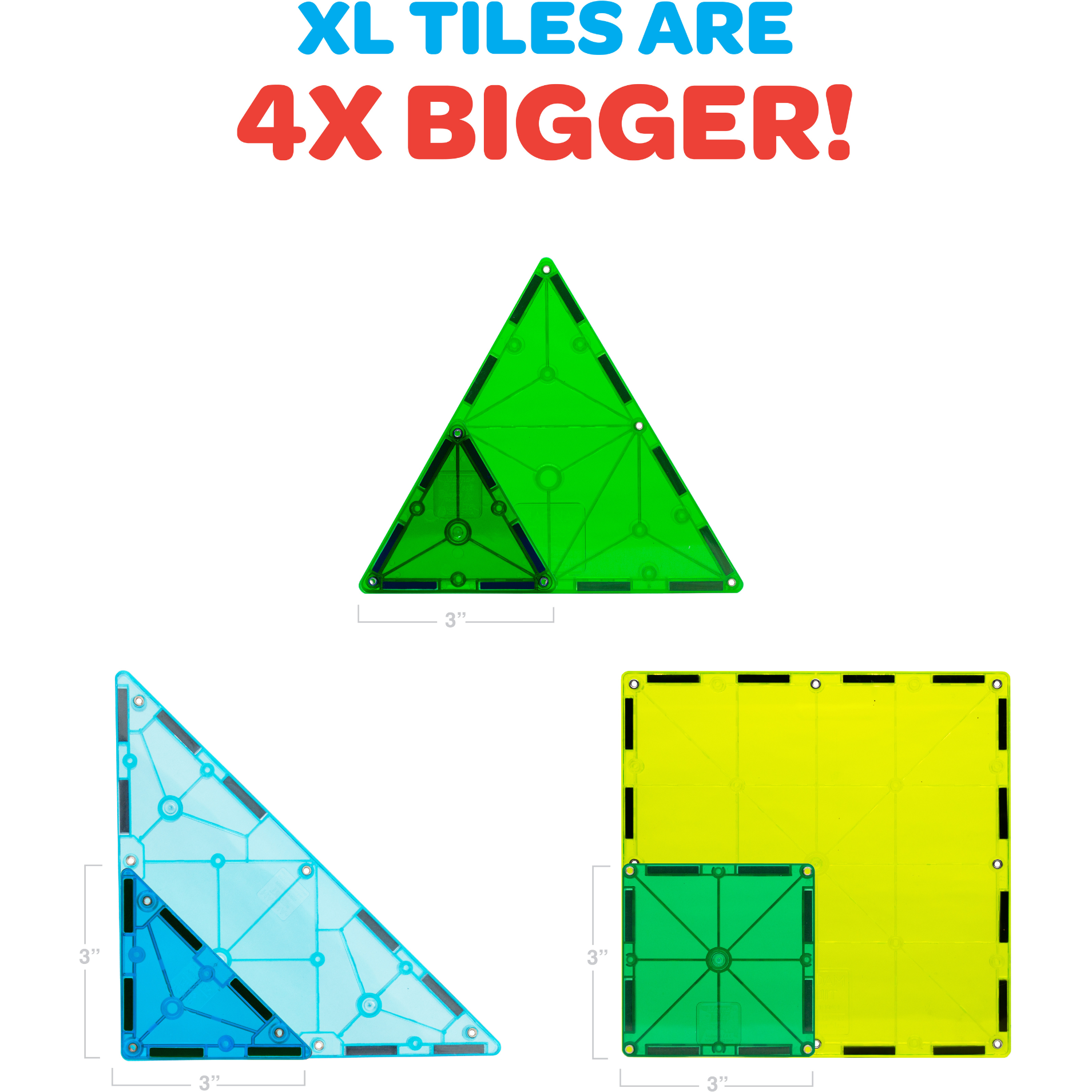 Magna-Tiles Dino World XL 50-Piece Set