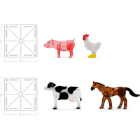 Magna-Tiles Farm Animals 25-Piece Set