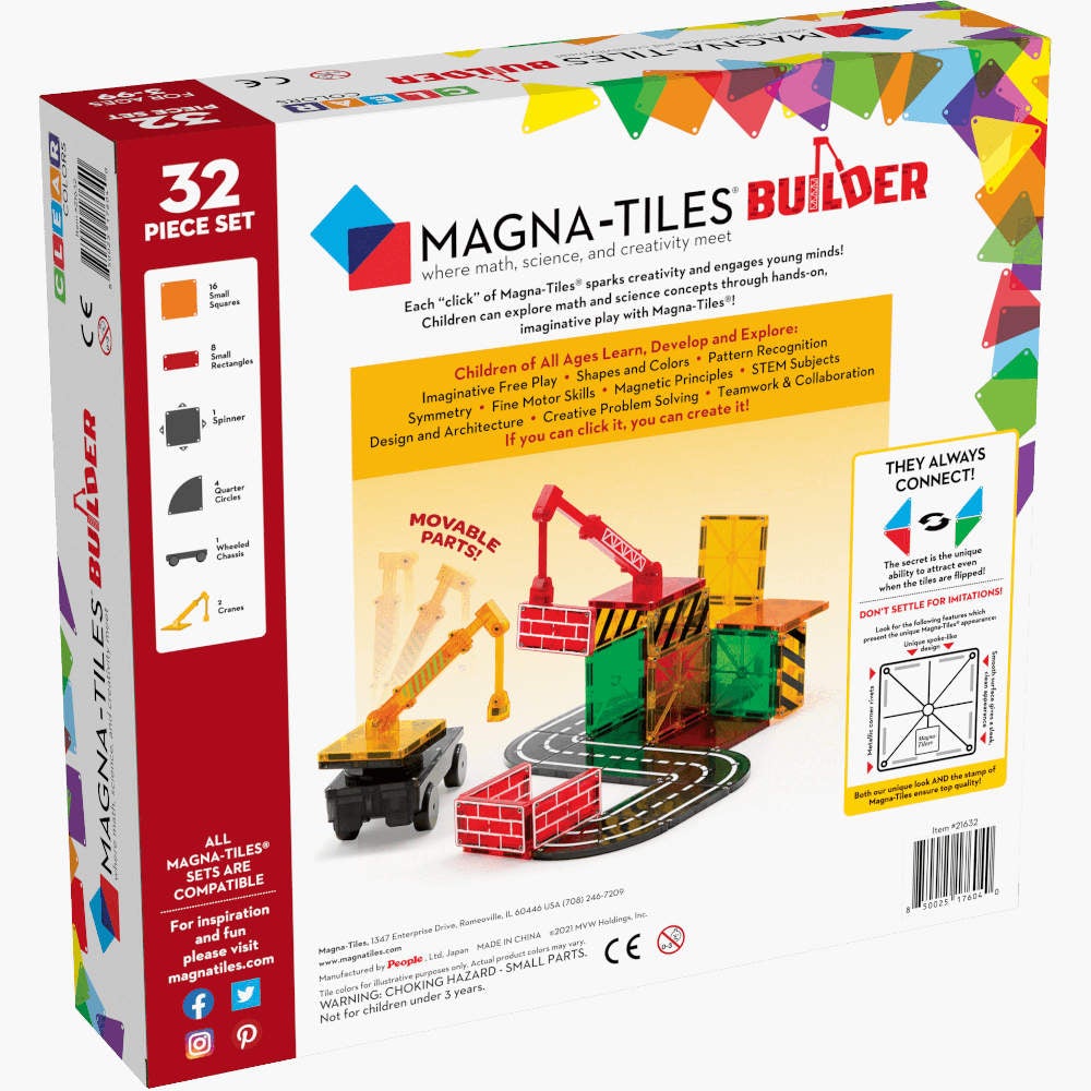 Magna-Tiles Builder 32-Piece Set