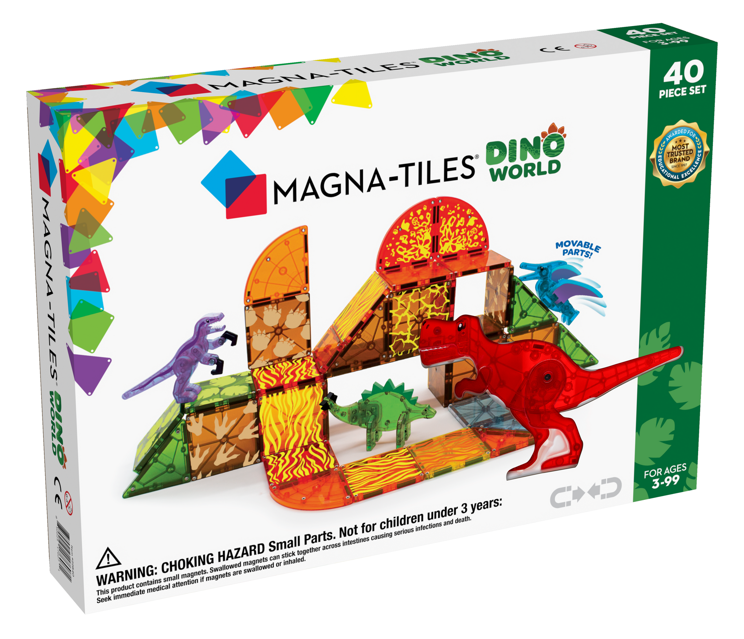 Magna-Tiles Dino World 40pc Set