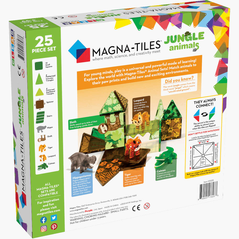 Magna-Tiles Jungle Animals 25-Piece Set