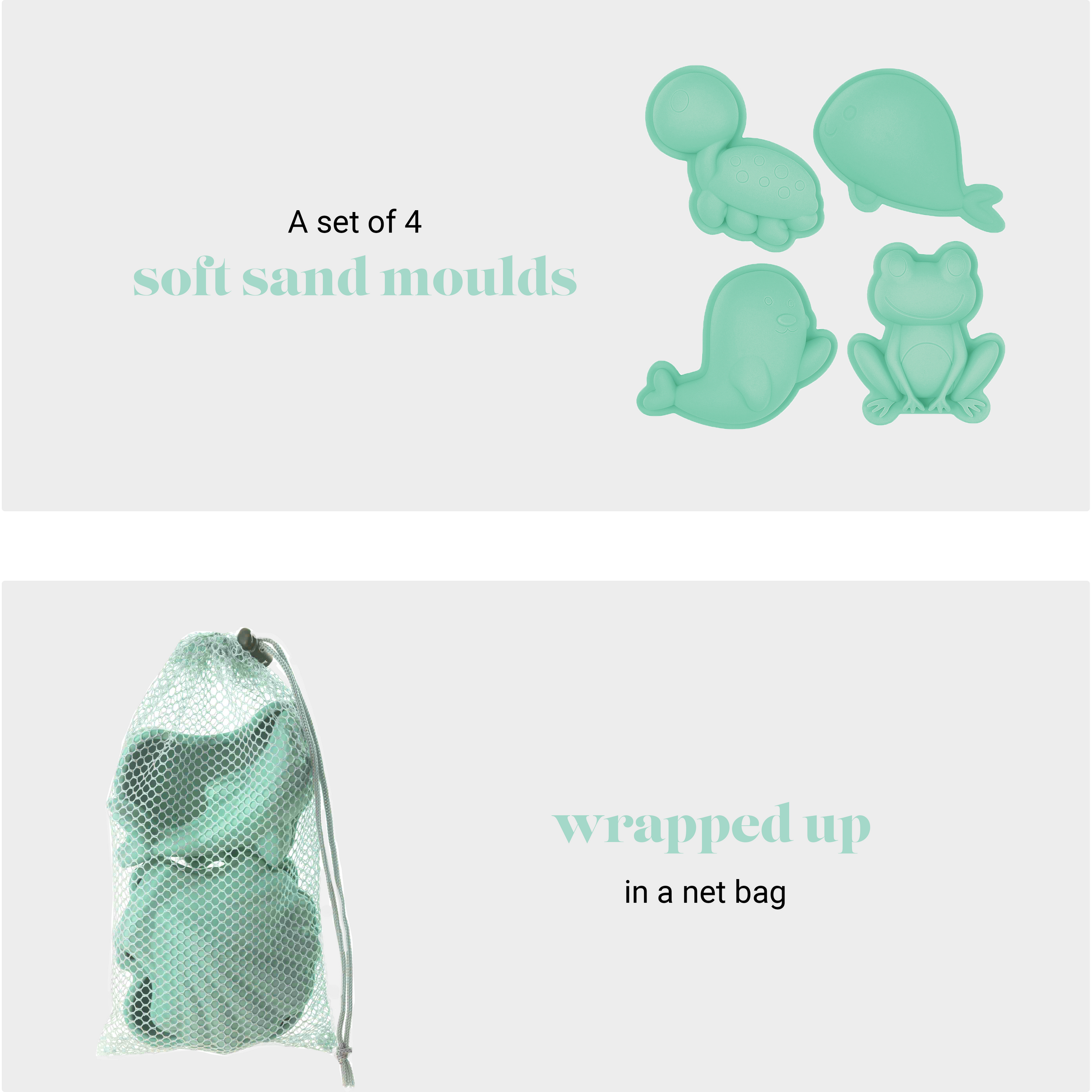 DAM Scrunch Sand Moulds | Mint