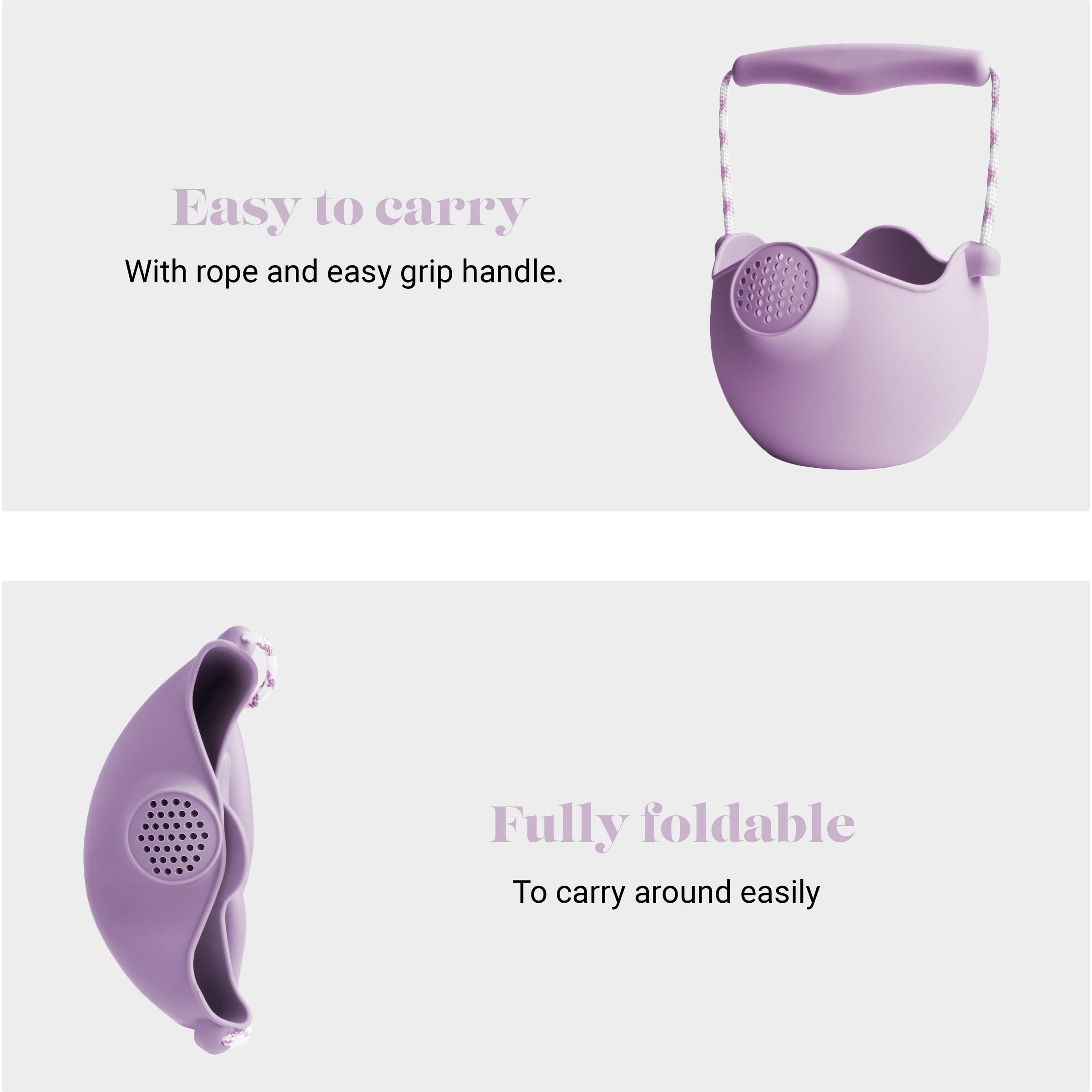 DAM Scrunch Watering Can | Light Purple