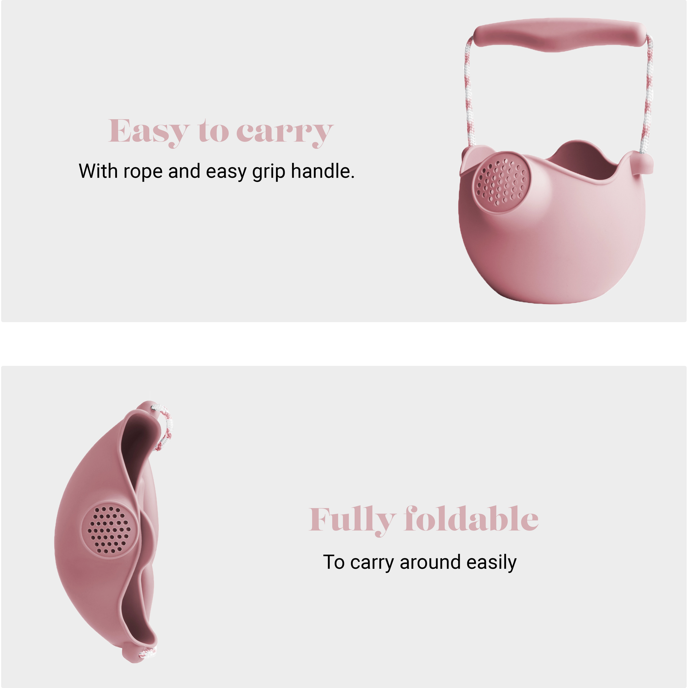 DAM Scrunch Watering Can | Dusty Rose