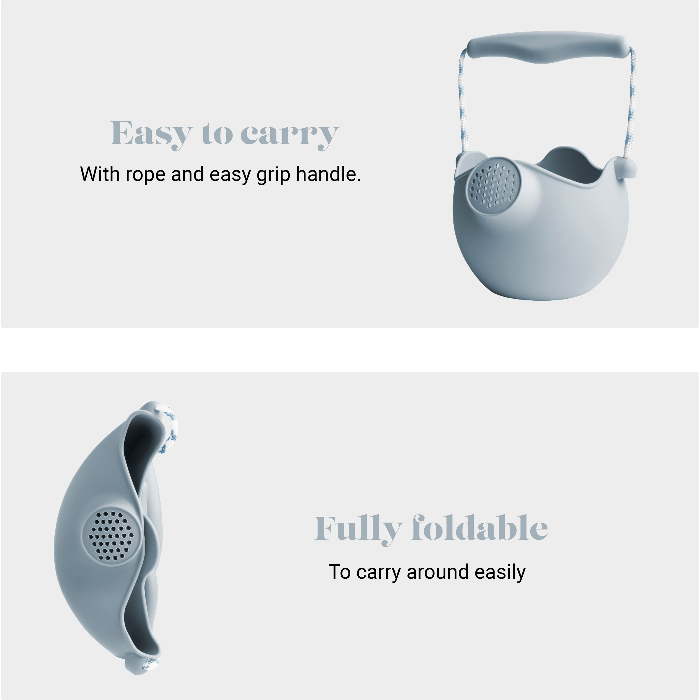 DAM Scrunch Watering Can | Duck Egg Blue