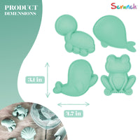 DAM Scrunch Sand Moulds | Mint