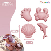 DAM Scrunch Sand Moulds | Dusty Rose