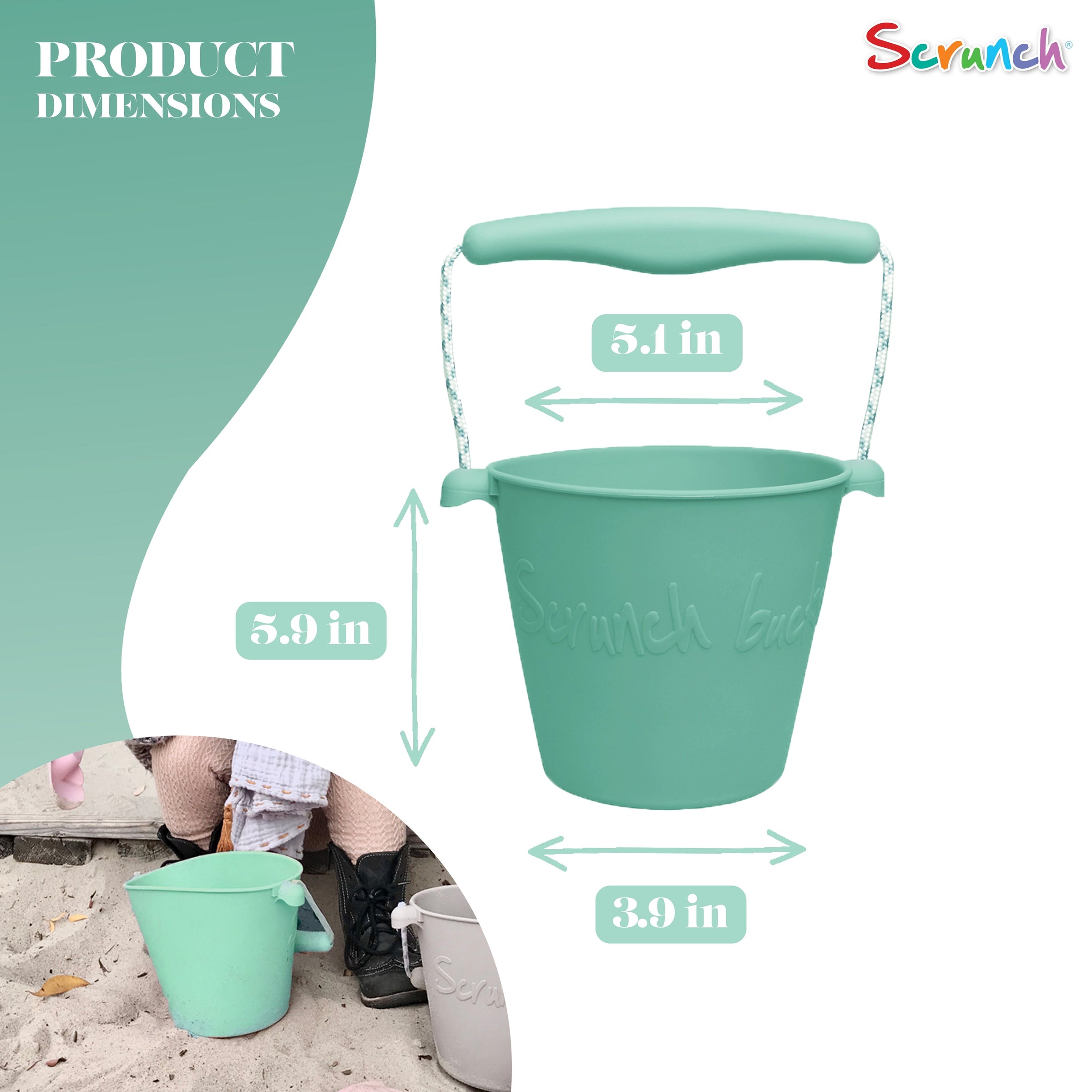 DAM Scrunch Bucket | Mint