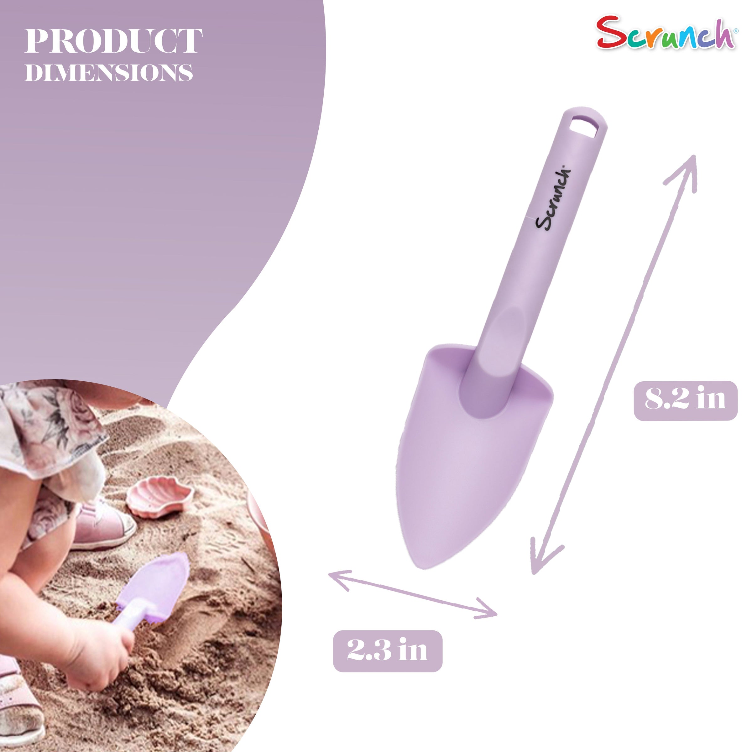 DAM Scrunch Spade | Light Purple