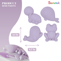 DAM Scrunch Sand Moulds | Light Purple