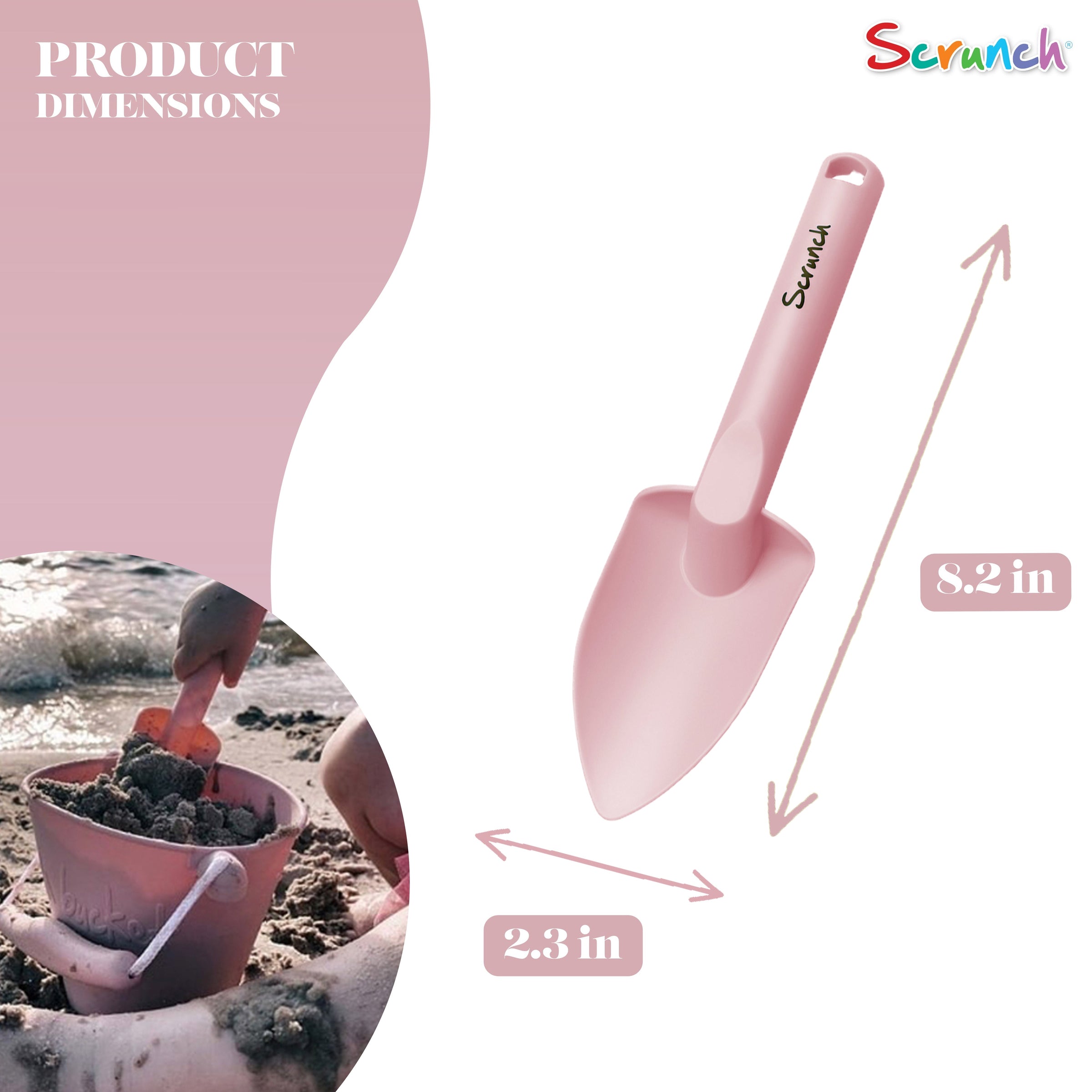 DAM Scrunch Spade | Dusty Rose