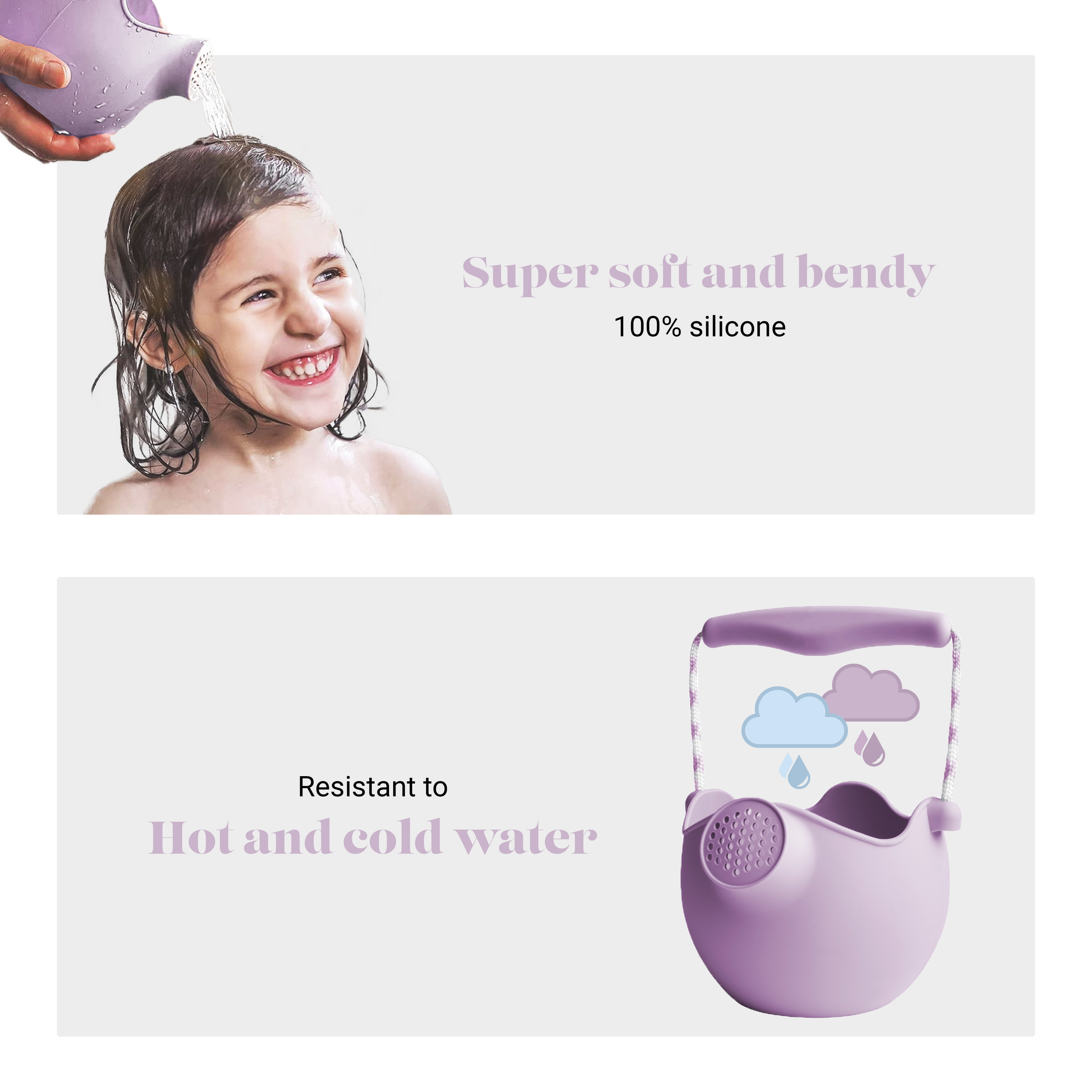 DAM Scrunch Watering Can | Light Purple