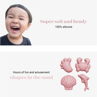 DAM Scrunch Sand Moulds | Dusty Rose