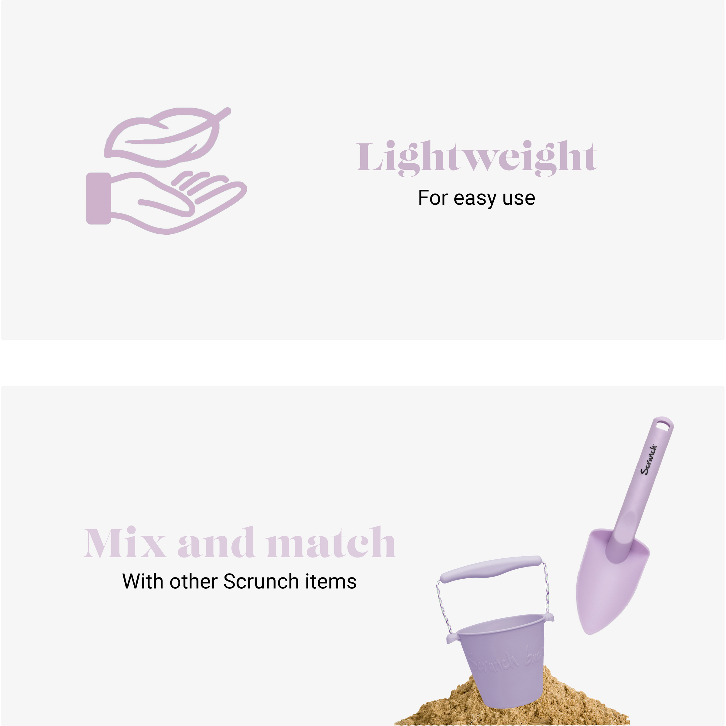 DAM Scrunch Spade | Light Purple