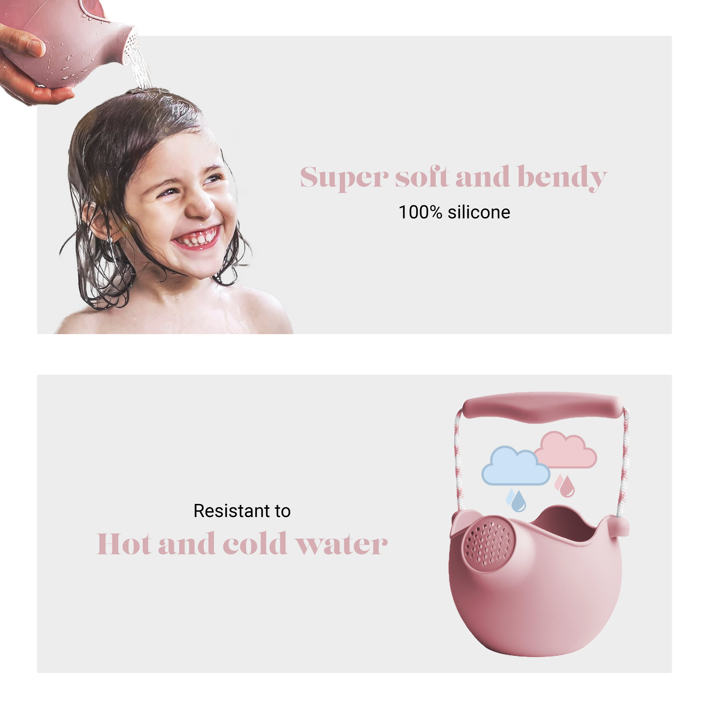 DAM Scrunch Watering Can | Dusty Rose