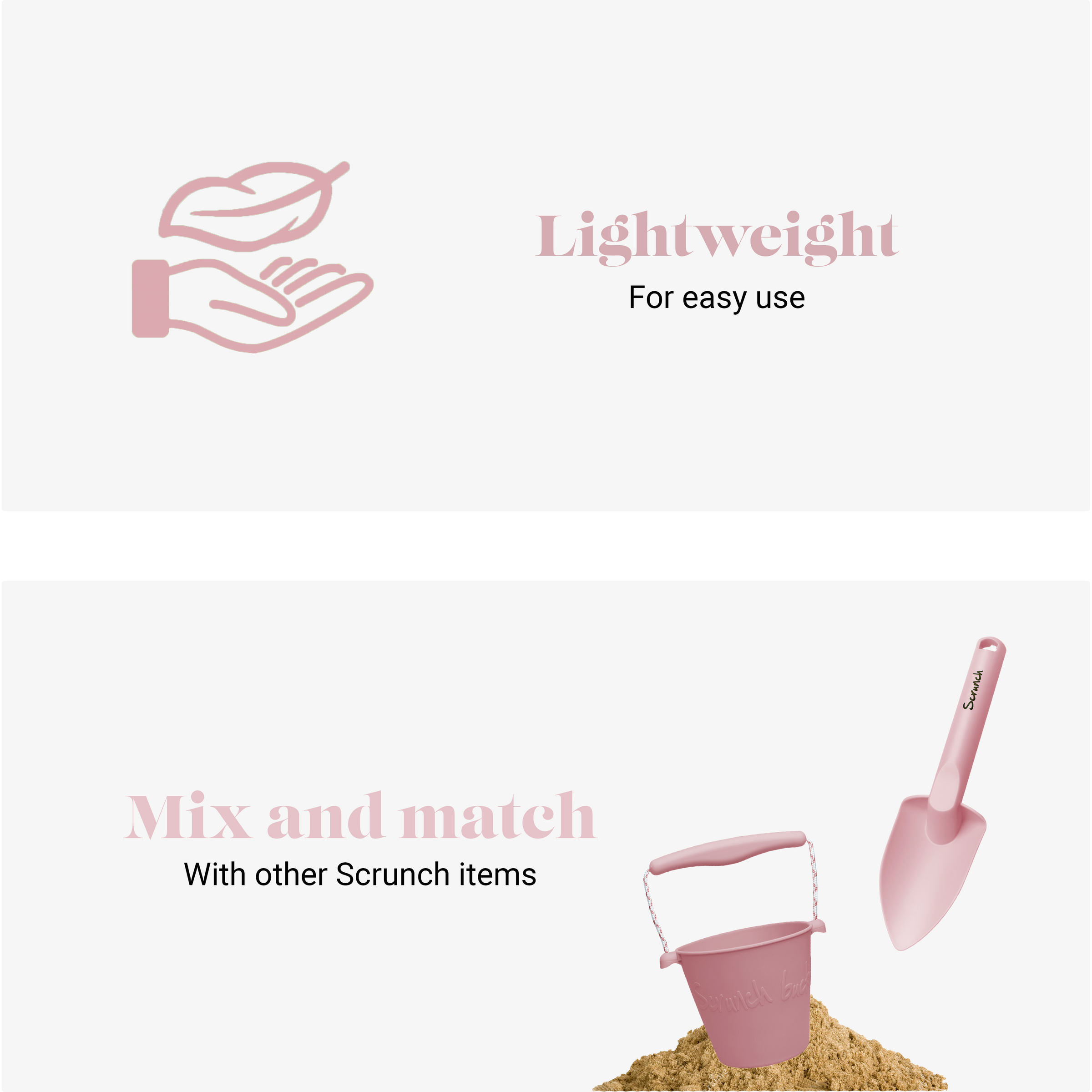 DAM Scrunch Spade | Dusty Rose
