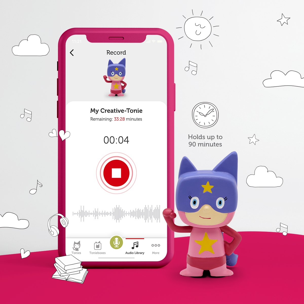 Tonies Creative Superhero -Tonie - Pink/Purple